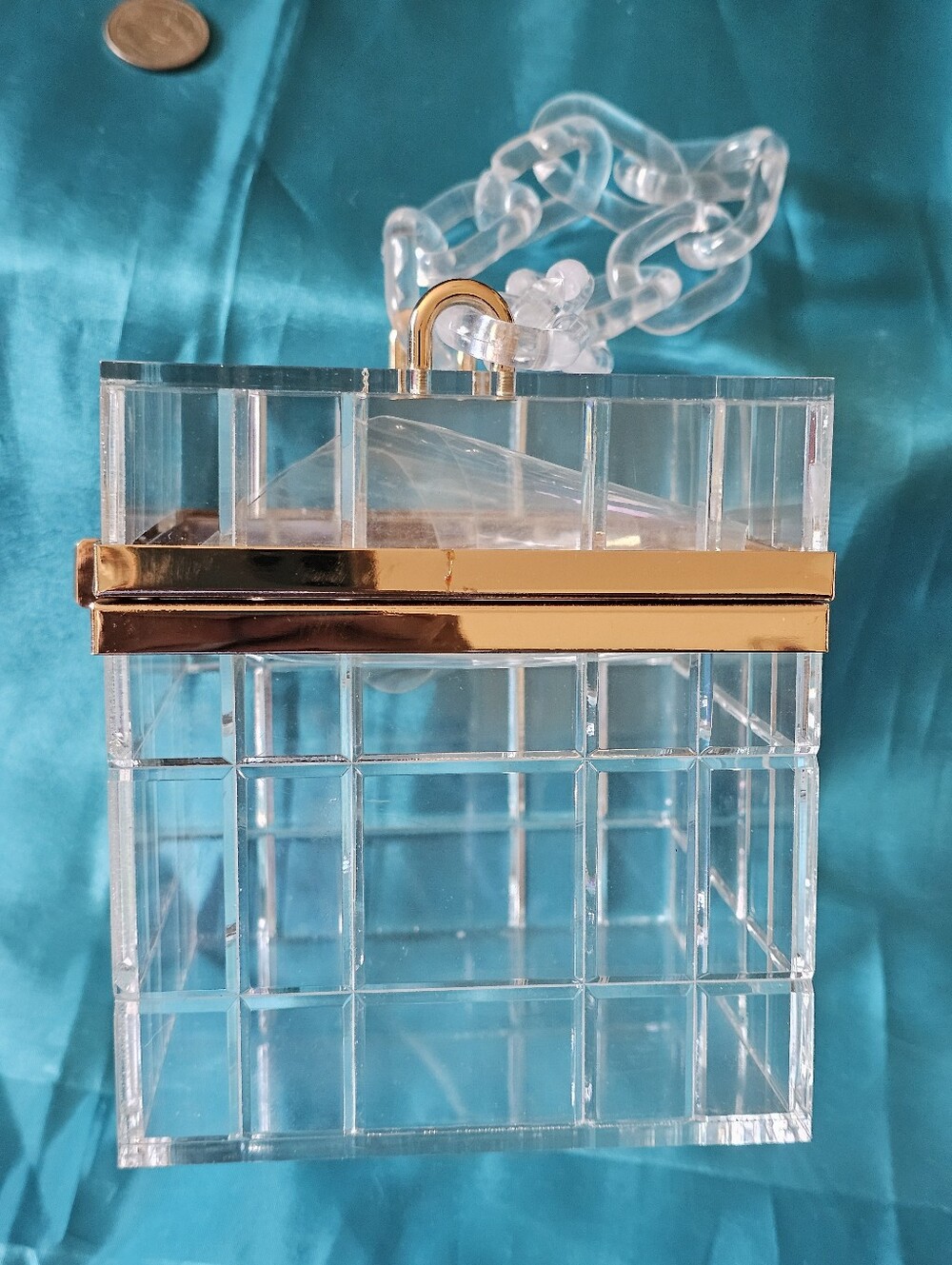 Clear Square Purse  Box - Picture 5 of 8